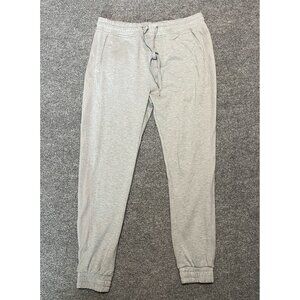 A/Jeans Gray Joggers Pants M Drawstring Waist Elastic Cuffs Comfortable Casual